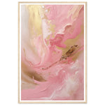 Load image into Gallery viewer, Melting Waves of Pink and Gold Abstract Painting Wall Art Print