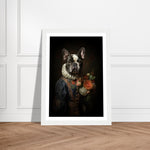 Load image into Gallery viewer, Floral Regency French Bulldog Wall Art Print