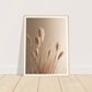 Hazy Reeds in Natural Hues Photograph Wall Art Print