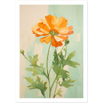 Load image into Gallery viewer, Marigold Flower in Soft Earthy Hues Wall Art Print
