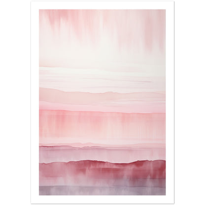 Minimalist Light Pink Abstract Wall Art Print