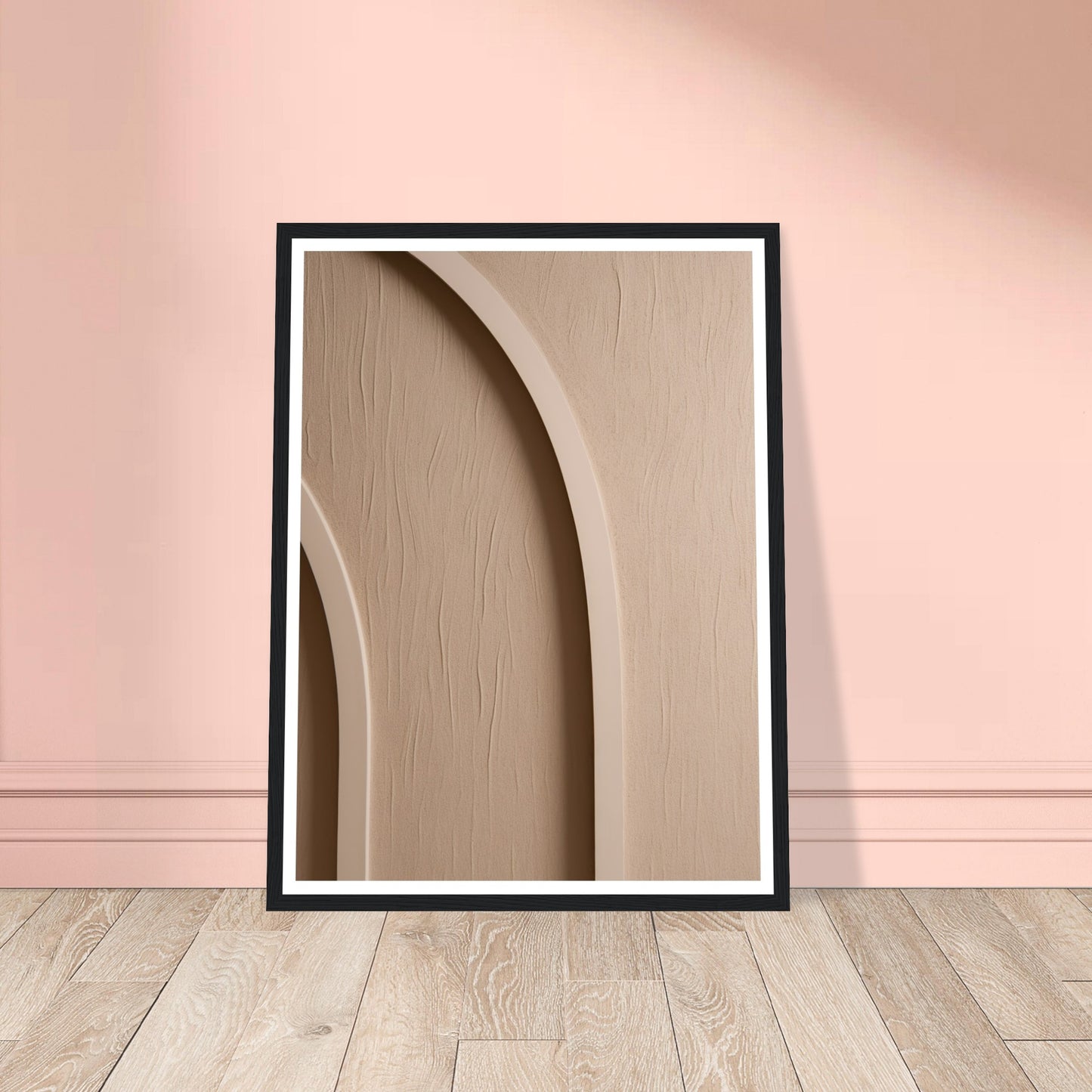 Neutral Sculpted Arch Patterns Wall Art Print