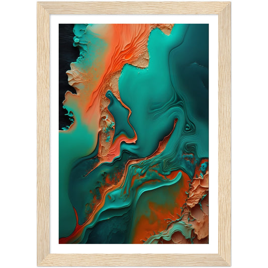 Oceanic Dreamscape Abstract Painting Wall Art Print