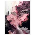 Load image into Gallery viewer, Organic Depths: Pink &amp; Grey Painting Wall Art Print
