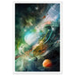 Otherworldly Celestial Abstract Collage Wall Art Print