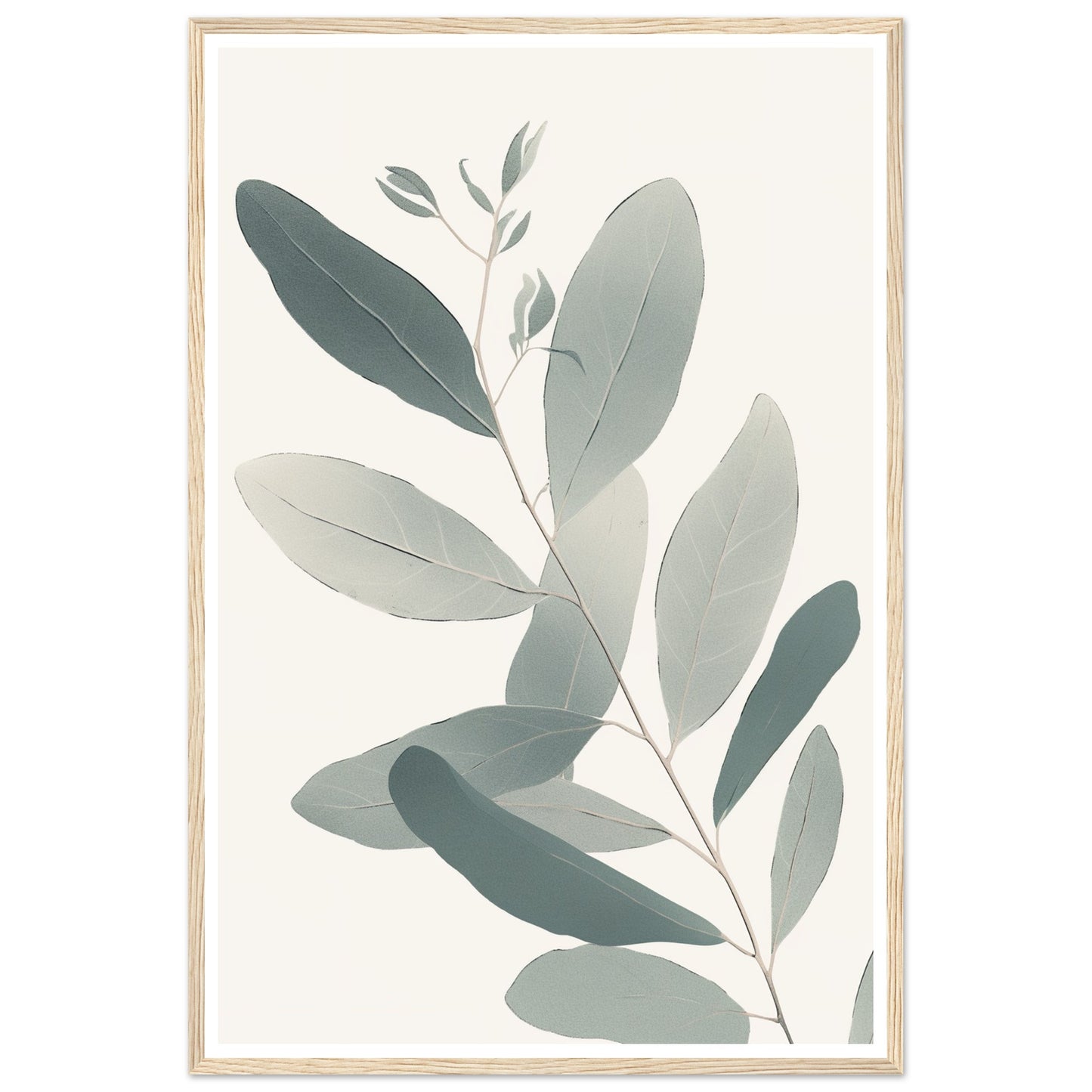 Soft Colored Eucalyptus Illustration