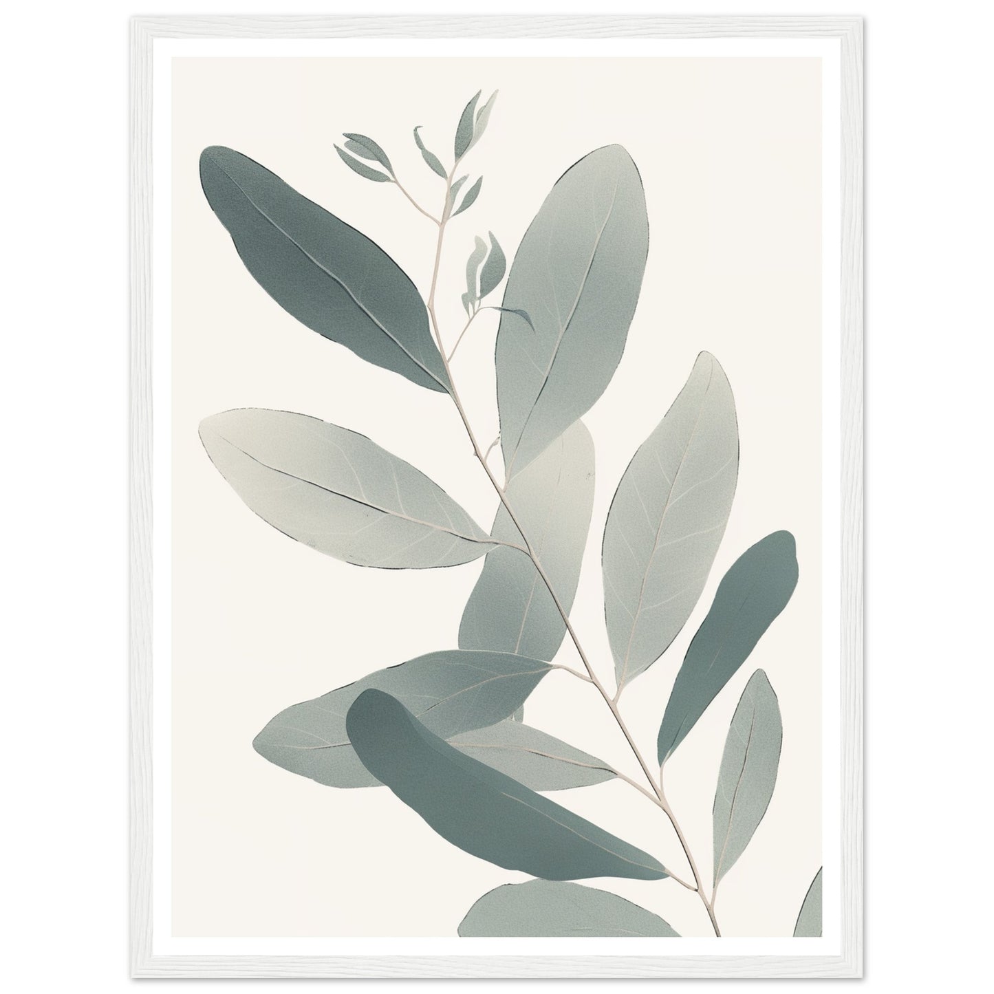 Soft Colored Eucalyptus Illustration