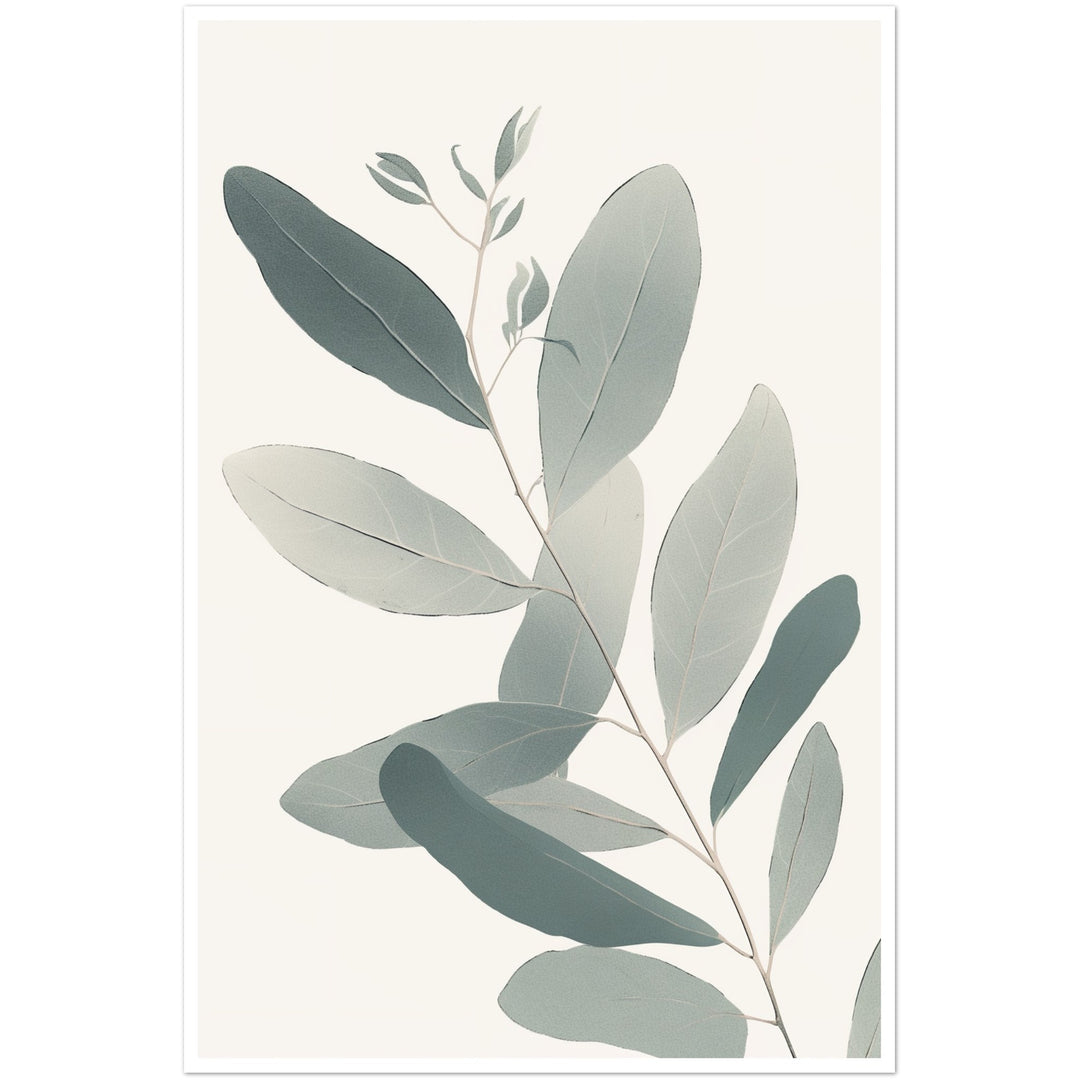 Soft Colored Eucalyptus Illustration