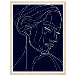 Load image into Gallery viewer, Graceful Contours - Minimalist Woman Portrait Wall Art Print