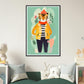 Trendy Tiger Roar Wall Art Print