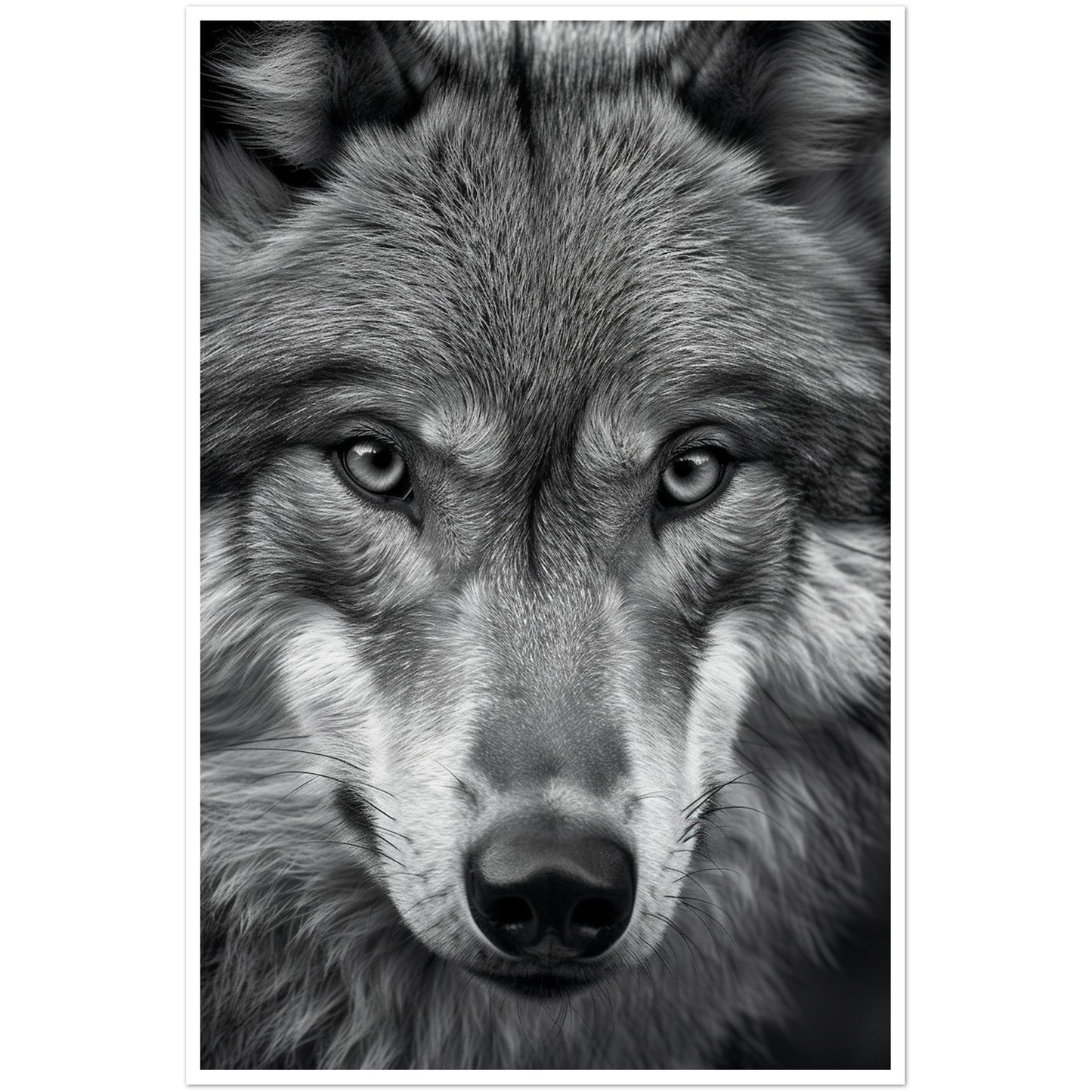 Wild Gaze: Wolf Photograph Wall Art Print