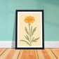 Marigold Flower Pastel Petals Wall Art Print