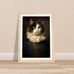 Load image into Gallery viewer, Vintage Tudor-Era Ragdoll Cat Portraiture Wall Art Print
