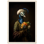 Load image into Gallery viewer, Regency Peacock Art Print - Elegant Floral Majesty
