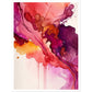 Nature's Analogous Symphony - Fuchsia Watercolour Wall Art Print