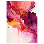 Load image into Gallery viewer, Nature&#39;s Analogous Symphony - Fuchsia Watercolour Wall Art Print
