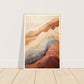 Abstract Mountain Earthly Tones Wall Art Print