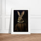 Vintage Tudor Rabbit Portraiture Wall Art Print