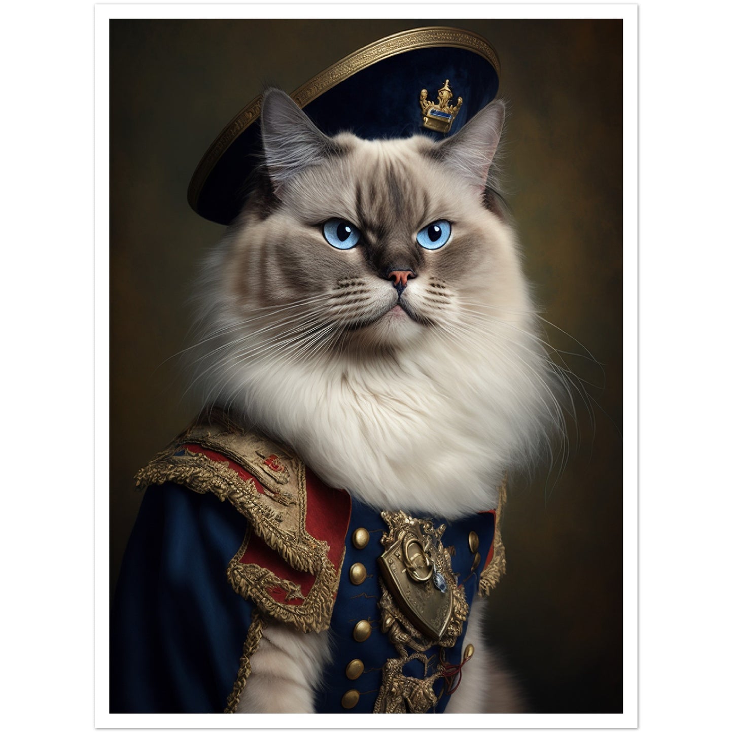 Ragdoll Portraiture Wall Art Print