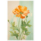 Marigold Flower in Soft Earthy Hues Wall Art Print