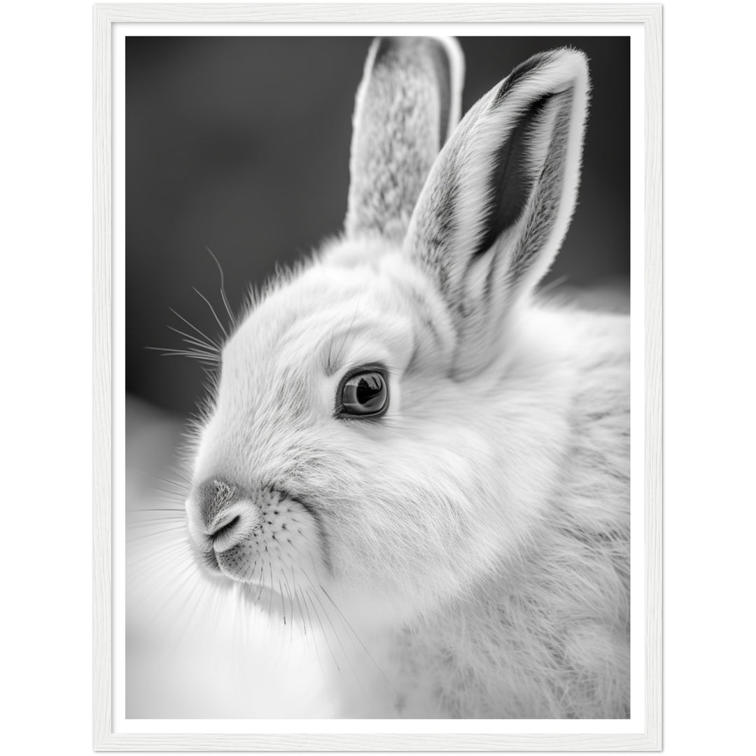 Arctic Hare Photo Portrait Wall Art Print