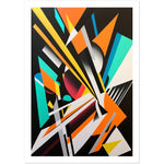 Load image into Gallery viewer, Vibrant Geometric Energy Burst Wall Art Print