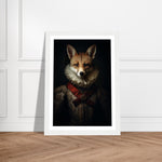 Load image into Gallery viewer, Vintage Tudor Neck Ruff Fox Portraiture Wall Art Print
