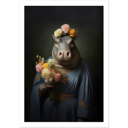 Regency Hippo With Flower Crown