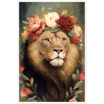 Load image into Gallery viewer, Regency Era Flower Crowned Majestic Lion
