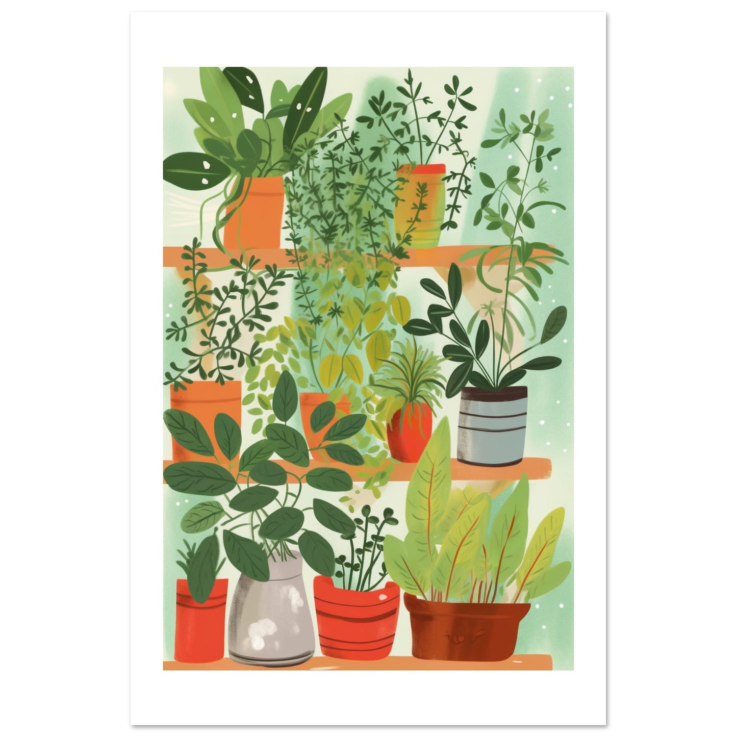 Kitchen Herb Heaven Wall Art Print