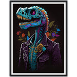 Load image into Gallery viewer, Dino Muerto Illustration Wall Art Print