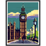 Load image into Gallery viewer, Pixelated London: Big Ben Retro Illustration Wall Art Print