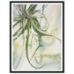 Swirling Green and Gold Spider Plant Wall Art Print