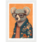 Trendy Koala Illustration Wall Art Print