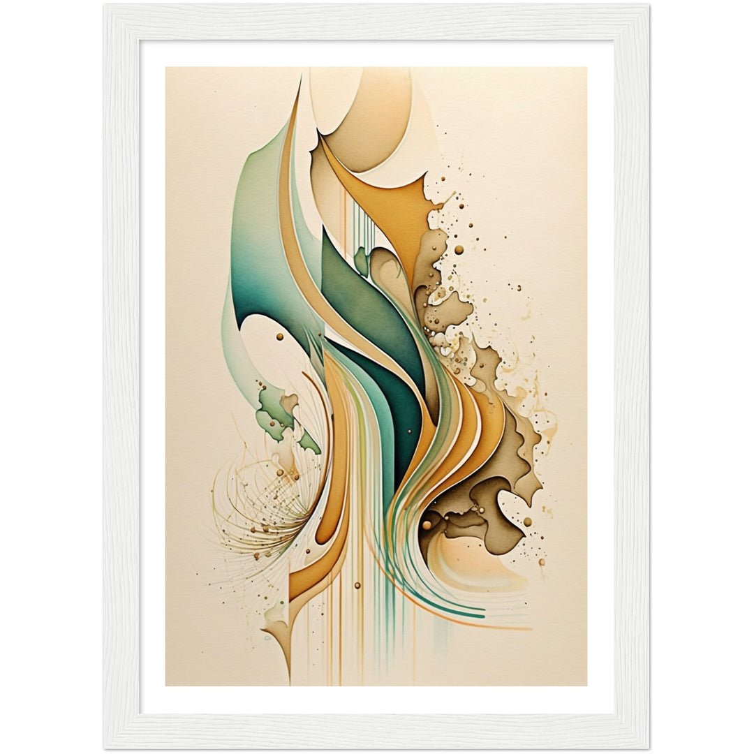 Whispers of Analogous Shapes Abstract Wall Art Print