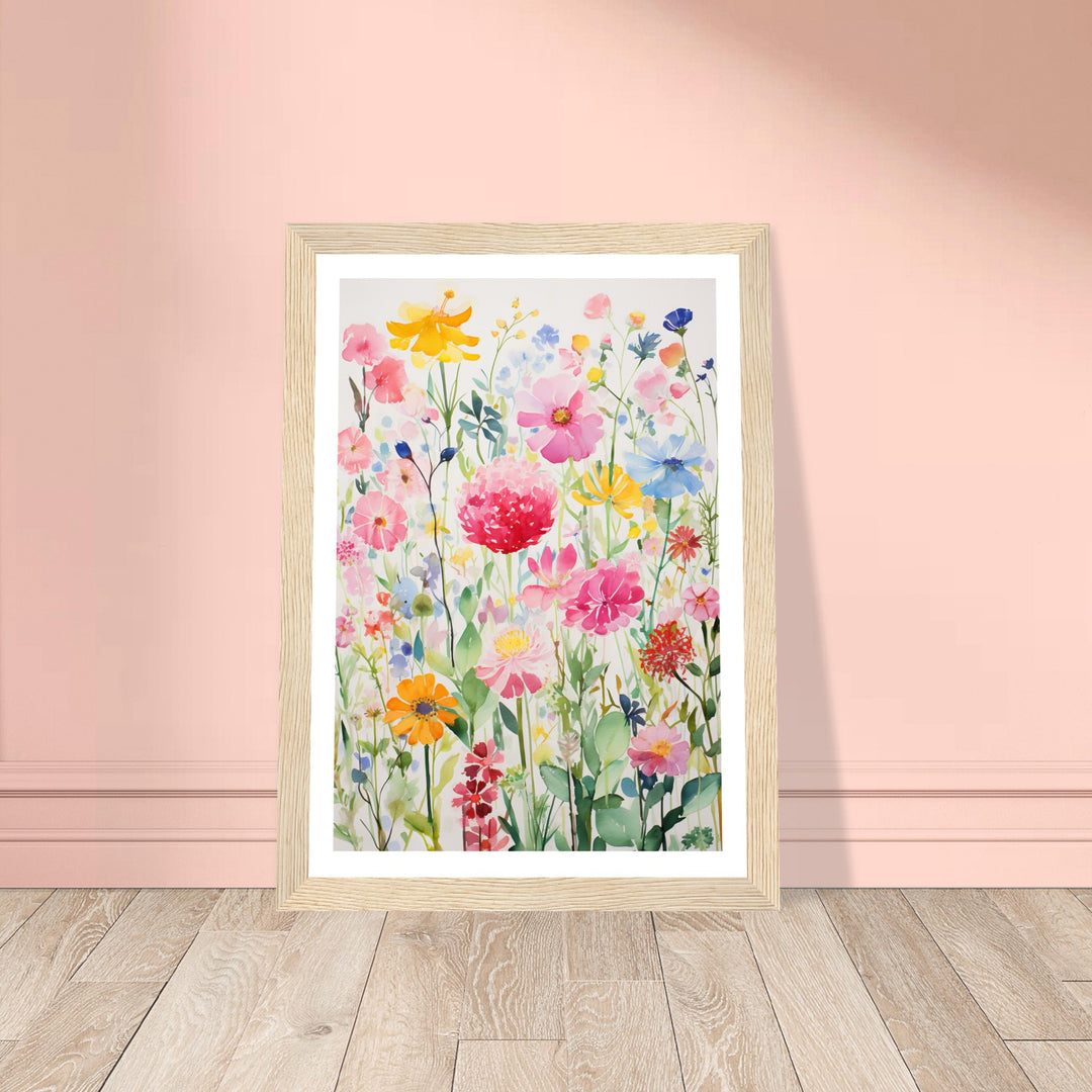 Floral Blossom Whimsy Botanical Wall Art Print