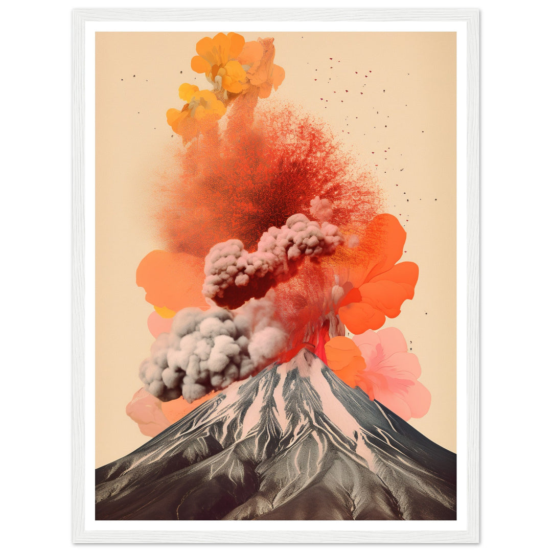 Volcanic Symphony Minimalist Wall Art Print