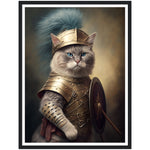 Load image into Gallery viewer, Roman Soldier Cat Wall Art Print
