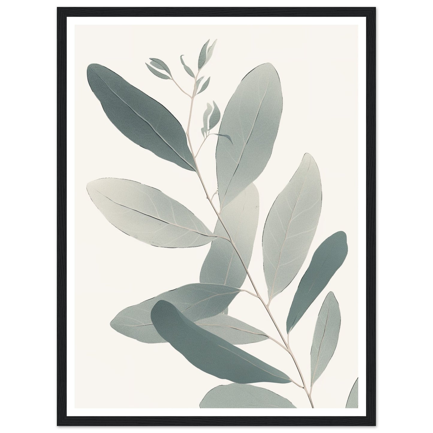 Soft Colored Eucalyptus Illustration