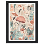 Load image into Gallery viewer, Enchanted Mushrooms Earthly Floral Abstract Wall Art Print
