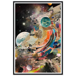 Load image into Gallery viewer, Celestial Collage Embrace Abstract Galaxy Wall Art Print