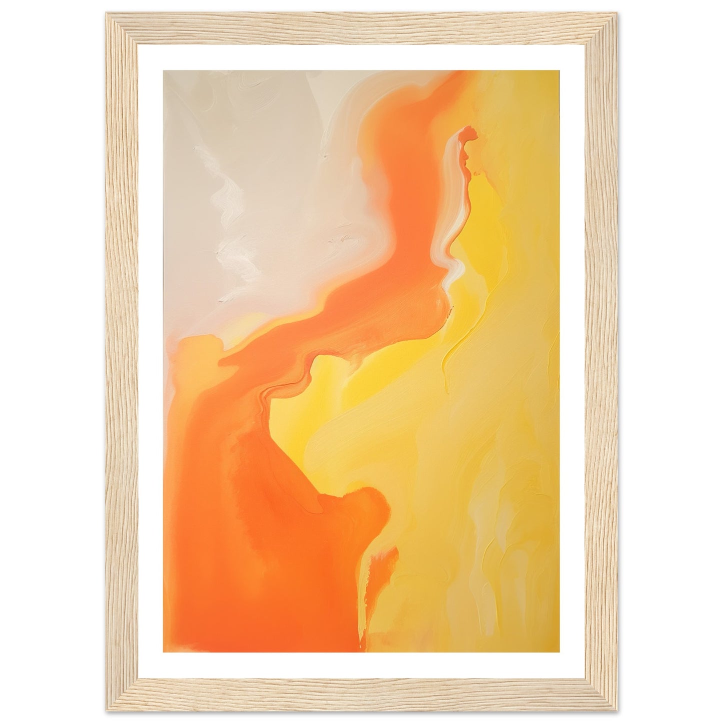 Radiant Fusion - Melted Waves of Orange and Yellow