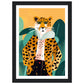 Trendy Leopard Chic Wall Art Print