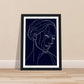 Graceful Contours - Minimalist Woman Portrait Wall Art Print