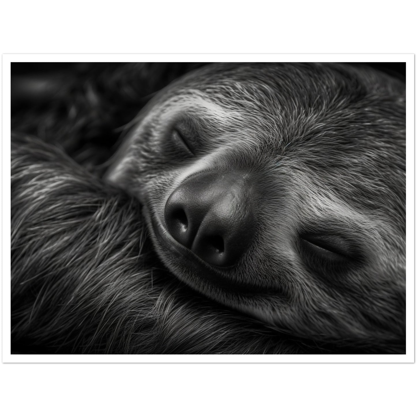 Sleeping Sloth Photograph Wall Art Print