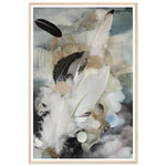 Load image into Gallery viewer, Calm Feathered Skies Abstract Feathers Wall Art Print