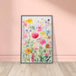 Floral Blossom Whimsy Botanical Wall Art Print