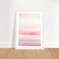 Minimalist Light Pink Blush Abstract Wall Art Print