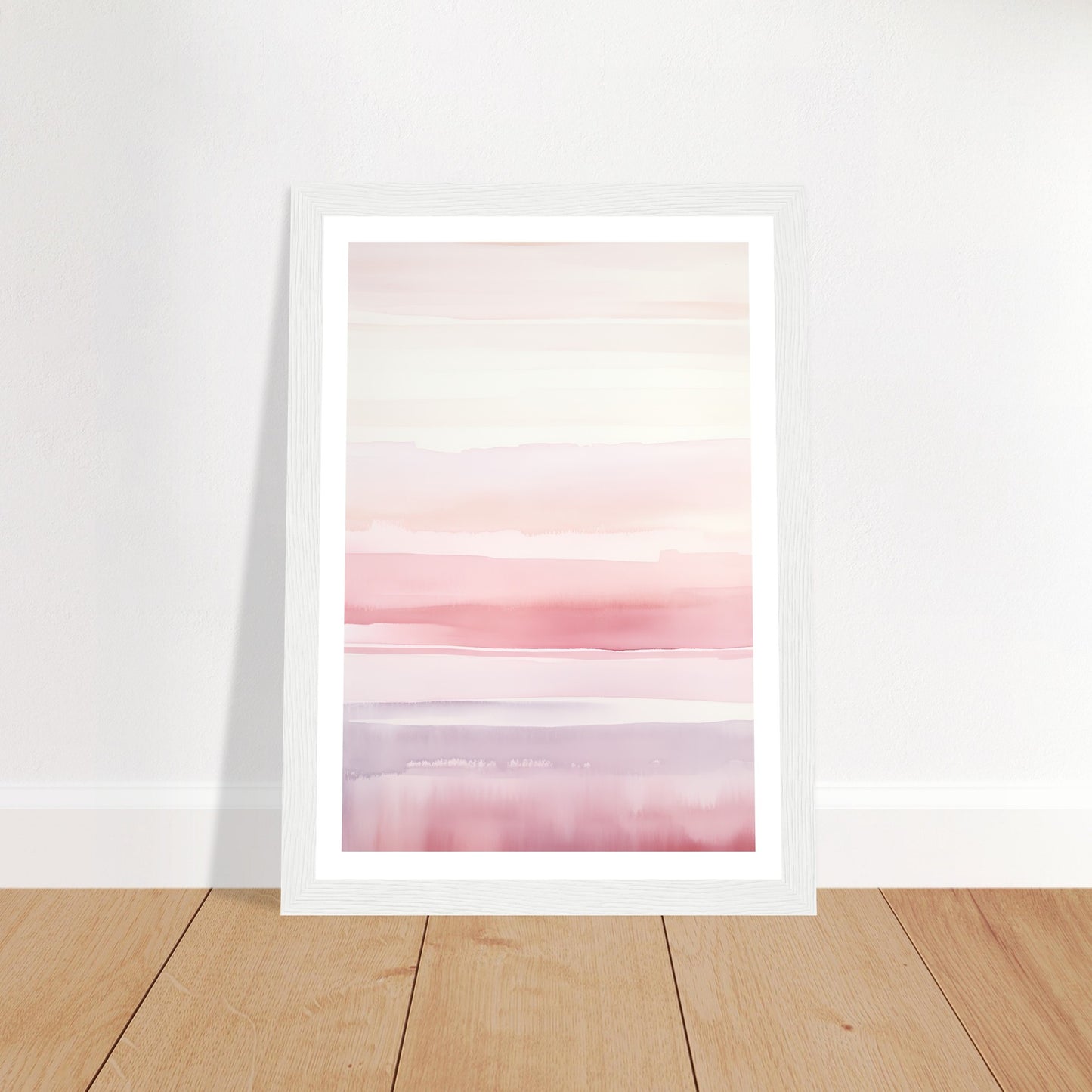 Minimalist Light Pink Blush Abstract Wall Art Print