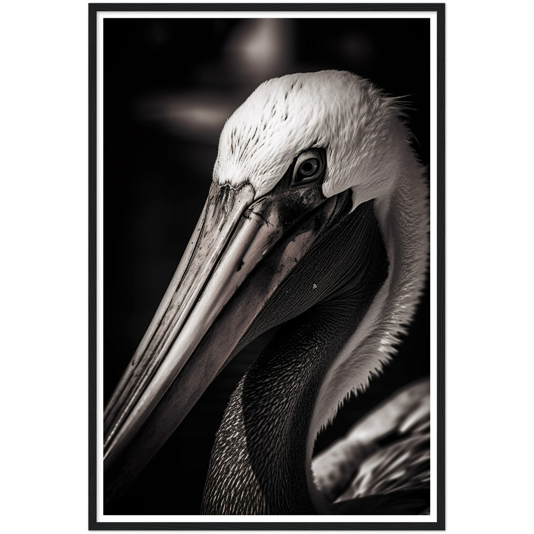 Close-up Pelican Photograph Wall Art Print